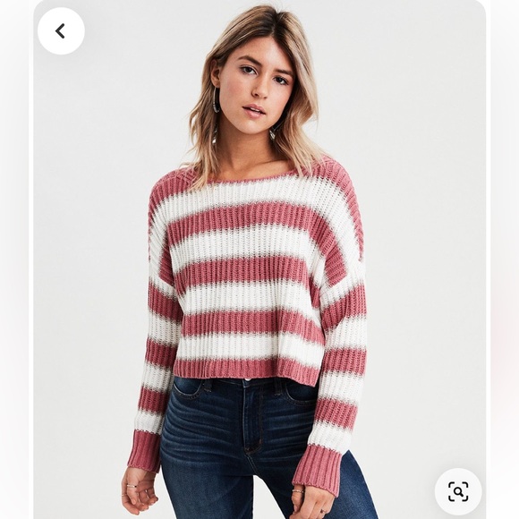 American Eagle Outfitters Sweaters - American eagle stripped cropped sweater